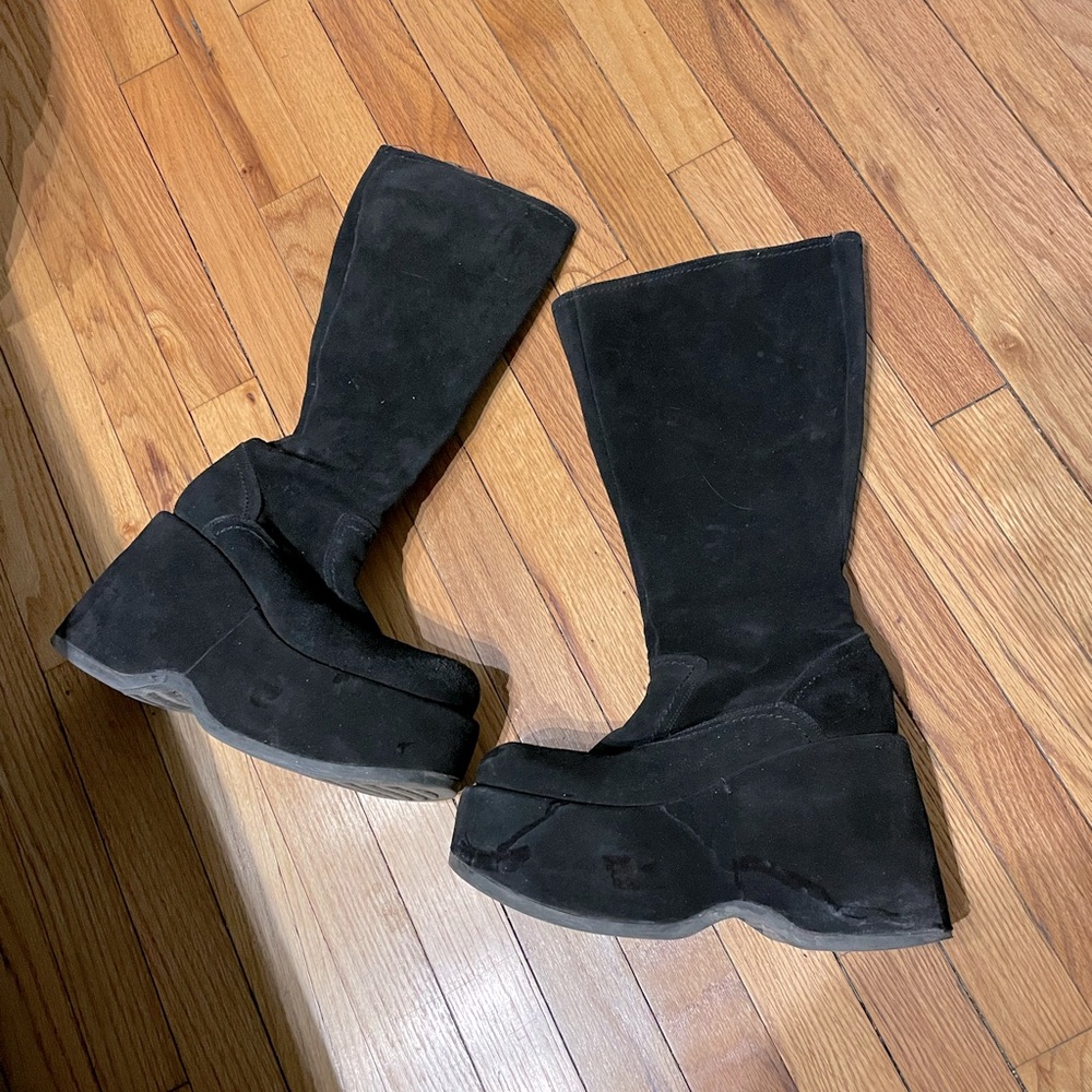 Swear Platform cyber futuristic Suede vintage y2k UK kills Bratz Whimsgoth punk
